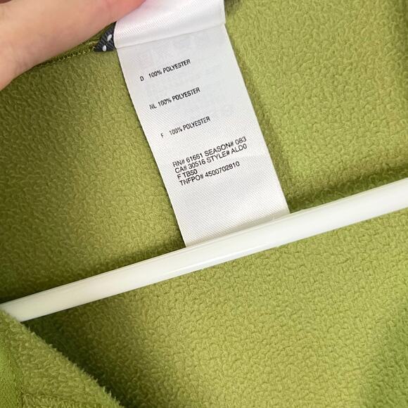 The North Face TKA 100 Fleece Quarter Zip Pullover Green Men’s XL Warm Outdoor - Picture 7 of 7